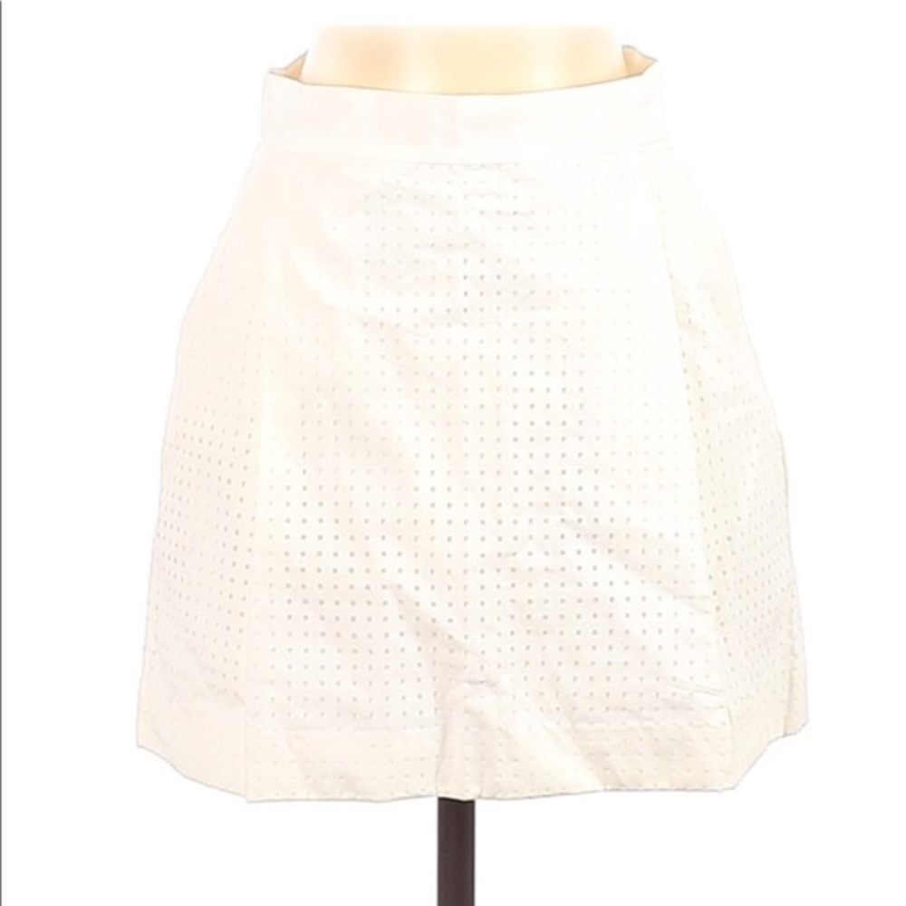 Kate Spade Pockets & Pleats Skirt White Mini size 6